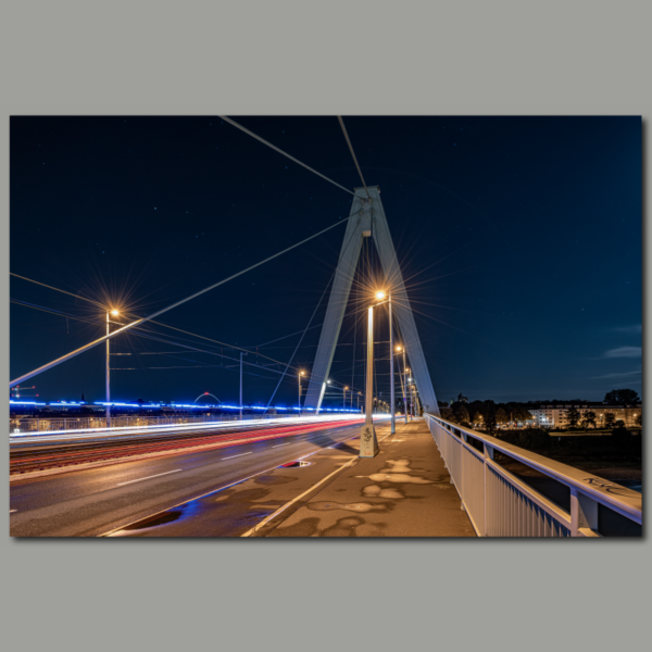 Severinsbrücke Köln bei Nacht