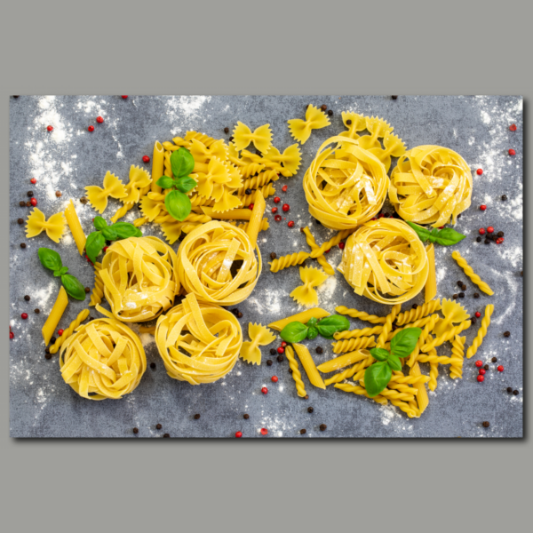 Variation von verschiedenen Pastasorten