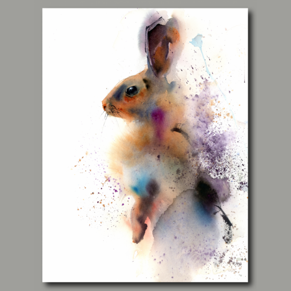 Watercolor Rabbit