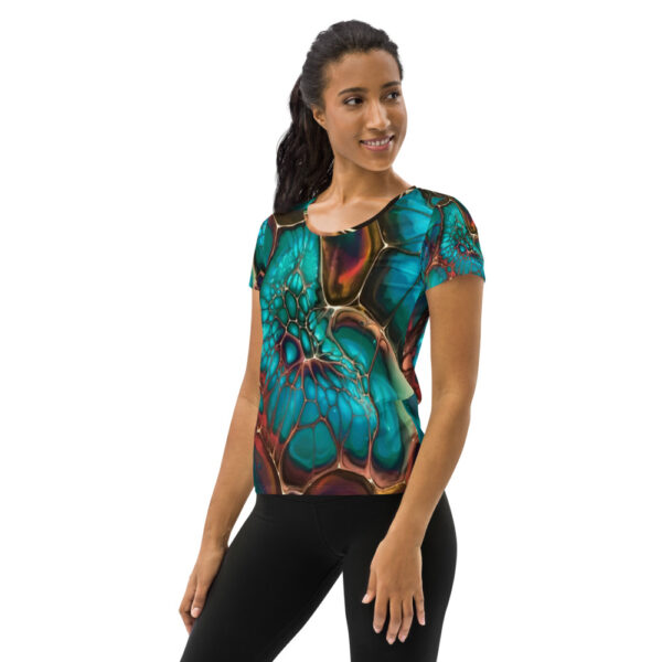 Sport T-Shirt: Fleurs de locéan - Imagen 4