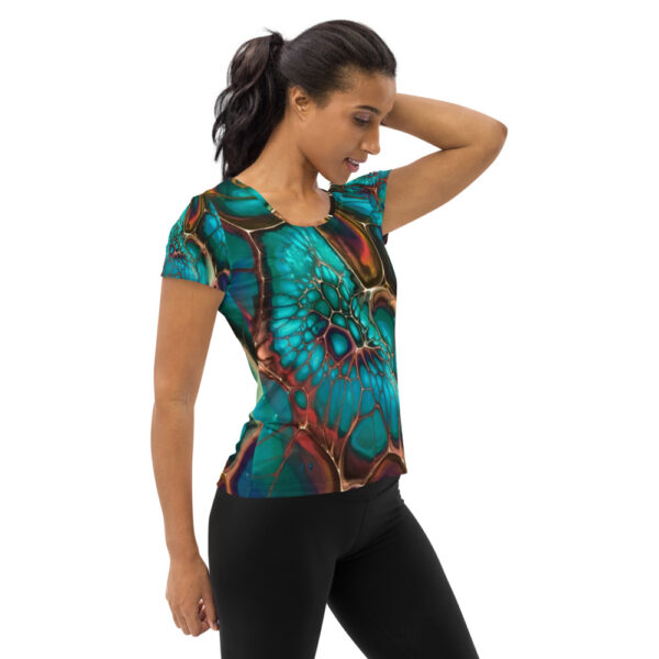 Sport T-Shirt: Fleurs de locéan - Imagen 3