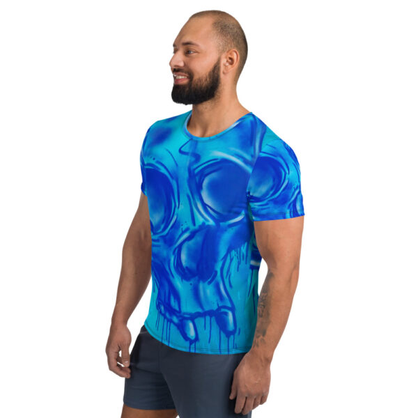 Sport T-Shirt: the blue skull - Image 4