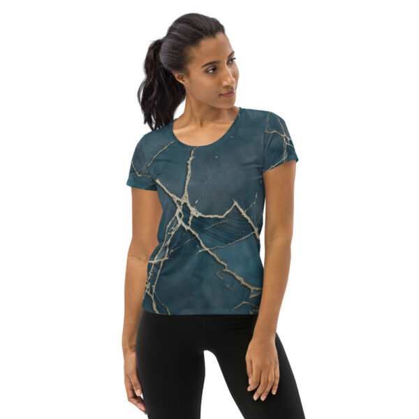 Sport T-Shirt: Teal Mineral Glamour