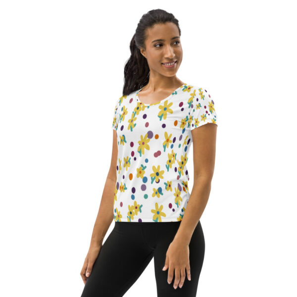 Sport T-Shirt: Puntos florales – Image 4