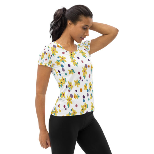 Sport T-Shirt: Puntos florales – Image 3