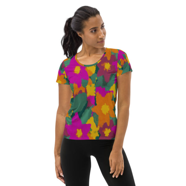 Sport T-Shirt: Lilas y naranjas