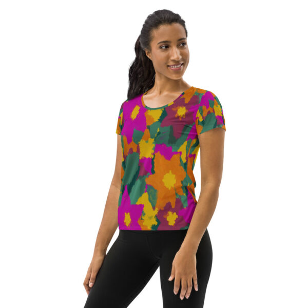 Sport T-Shirt: Lilas y naranjas – Bild 4