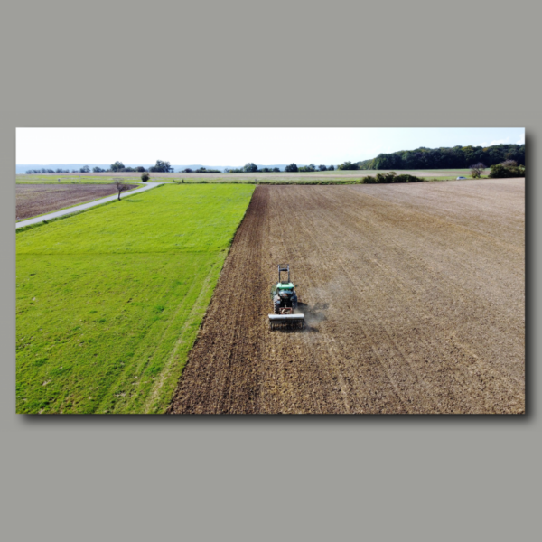 Tracteur au travail