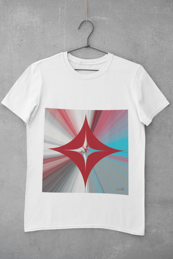 Organic T-Shirt: Digital Creation-Abstract Expressionism-4902 NR Copyright. – Bild 2