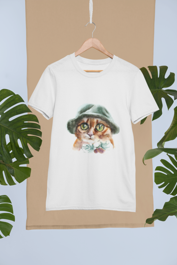 Organic T-Shirt: cat – Bild 2