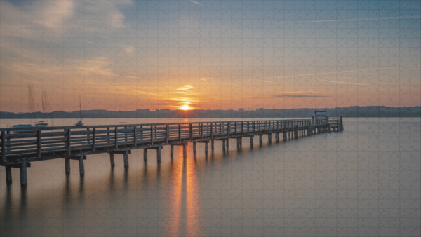 raxxa Premium-Puzzle: Sonnenaufgang am Ammersee - immagine 2