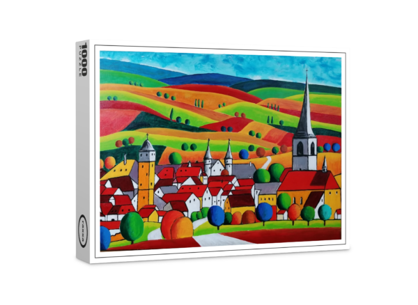 raxxa Premium-Puzzle: Lohr am Main mit Schneewittchenschloss