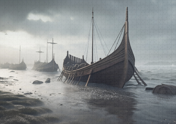 raxxa Premium-Puzzle: Vikings ships - Imagen 2