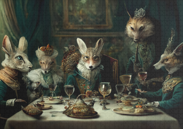 raxxa Premium-Puzzle: Dinner by Zoo Noblesse - Image 2