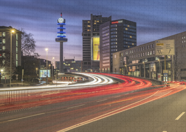 raxxa Premium-Puzzle: Hannover am Abend - immagine 2