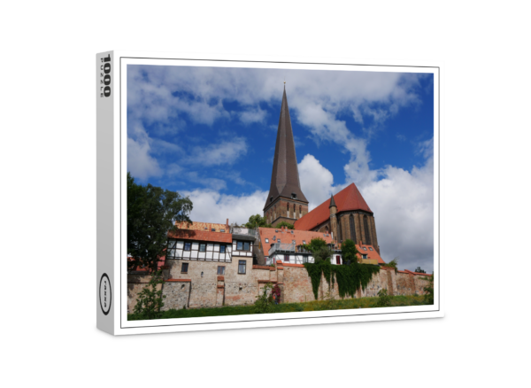 raxxa Premium-Puzzle: Rostock Stadtmauer Petrikirche