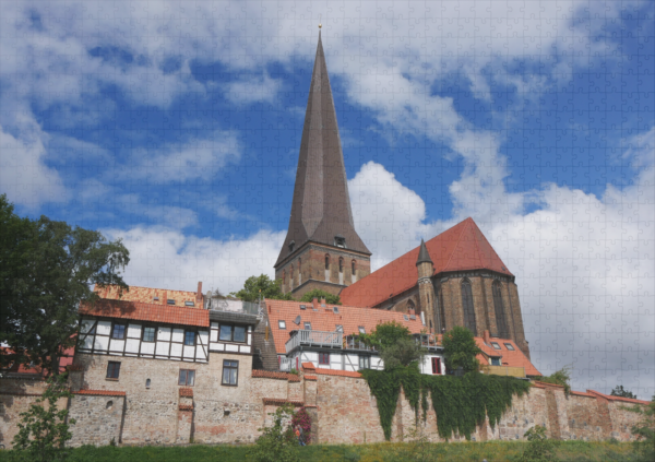 raxxa Premium-Puzzle: Rostock Stadtmauer Petrikirche – Bild 2