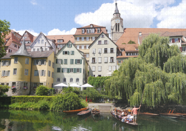 raxxa Premium-Puzzle: Tübingen Stocherkahn auf dem Neckar – Image 2