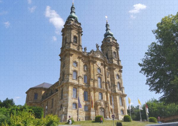 raxxa Premium-Puzzle: Bad Staffelstein im Maintal die Basilika Vierzehnheiligen - immagine 2