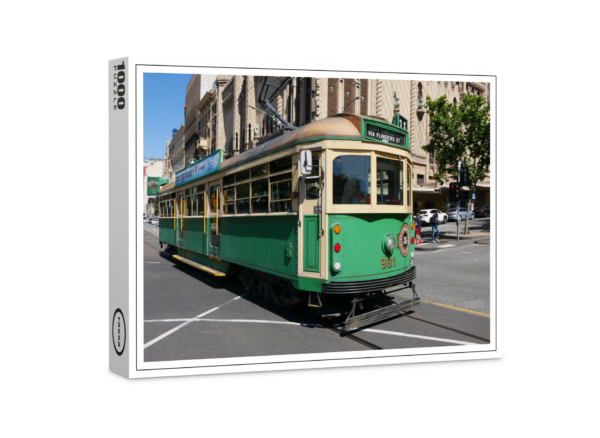 raxxa Premium-Puzzle: Melbourne Flinders Street historische Straßenbahn