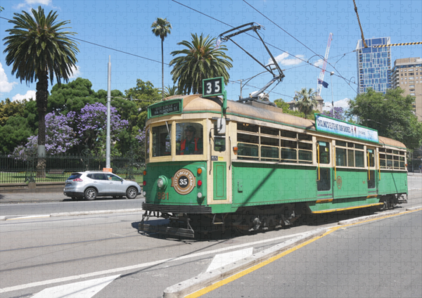 raxxa Premium-Puzzle: Melbourne historische Straßenbahn - Imagen 2