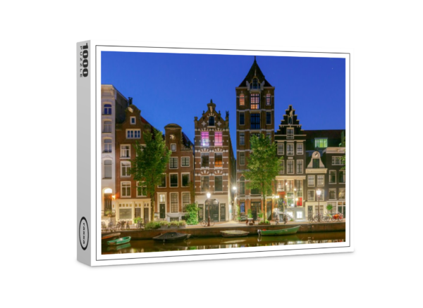 raxxa Premium-Puzzle: Amsterdam. Stadtkanal in der Morgendämmerung