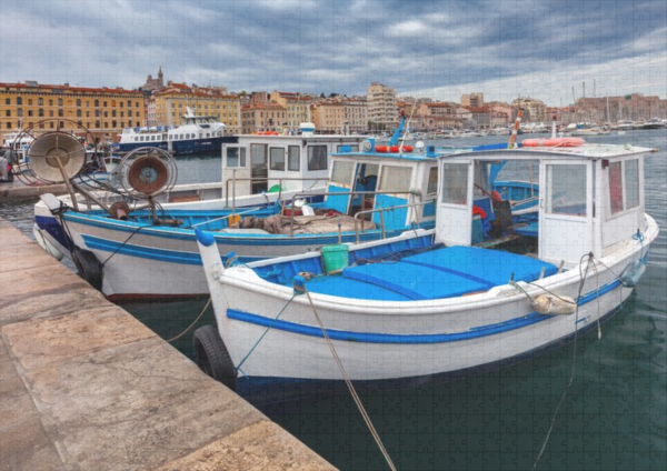 raxxa Premium-Puzzle: Marseille. Fischerboote - Imagen 2