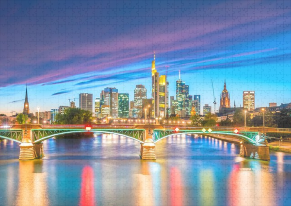 raxxa Premium-Puzzle: Frankfurter Skyline in Deutschland - Imagen 2