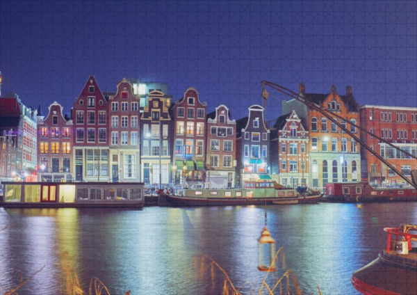 raxxa Premium-Puzzle: Amsterdam bei Nacht – Image 2