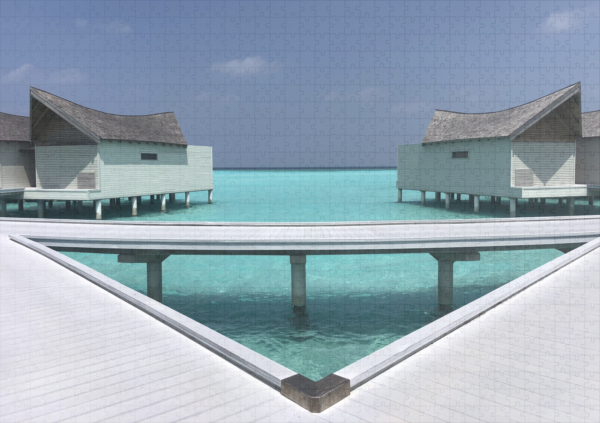 raxxa Premium-Puzzle: water bungalows – Bild 2