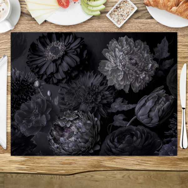 raxxa Premium-Tischset: Dark Moody Flowers – Bild 3