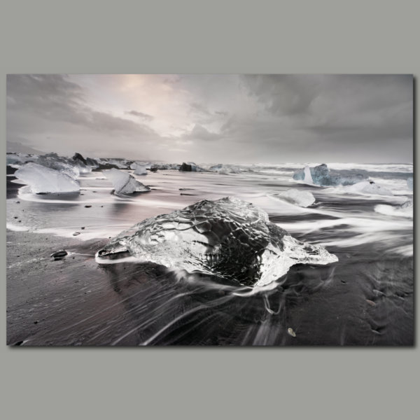 Poster: Ice cream on the beach in Iceland