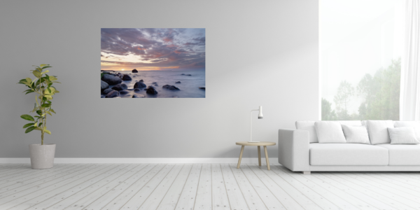 Poster: Sonnenuntergang am Steinstrand - immagine 3