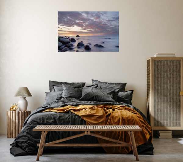 Poster: Sonnenuntergang am Steinstrand - immagine 4