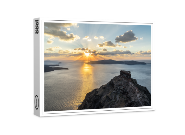 raxxa Premium Puzzle: Radiant sunset on the volcanic island of Santorini