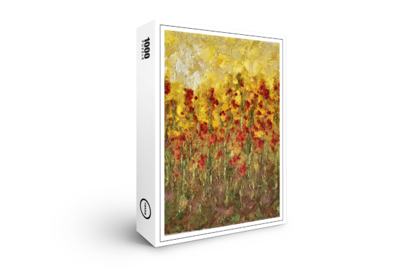 raxxa Premium Puzzle: Flowers in red