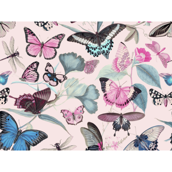 raxxa Premium-Tischset: Nostalgic Pastel Butterfly Garden