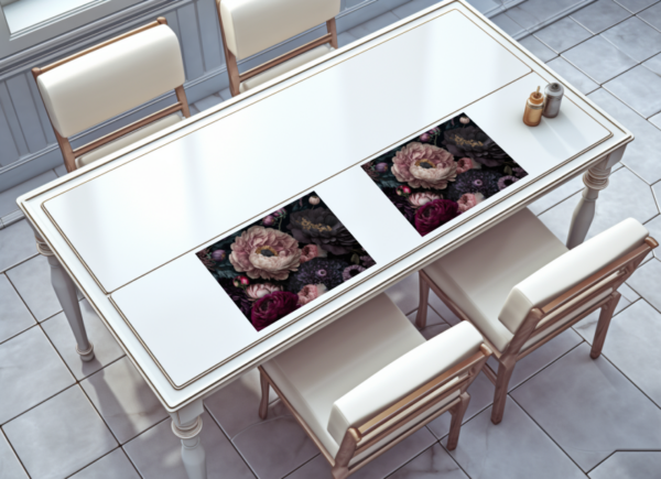 raxxa Premium-Tischset: Dark Moody Flowers V - immagine 2