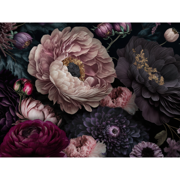 raxxa Premium-Tischset: Dark Moody Flowers V