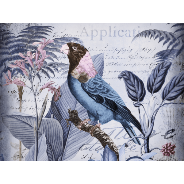 raxxa Tovaglietta Premium: Tropical Bird Nostalgia Blue