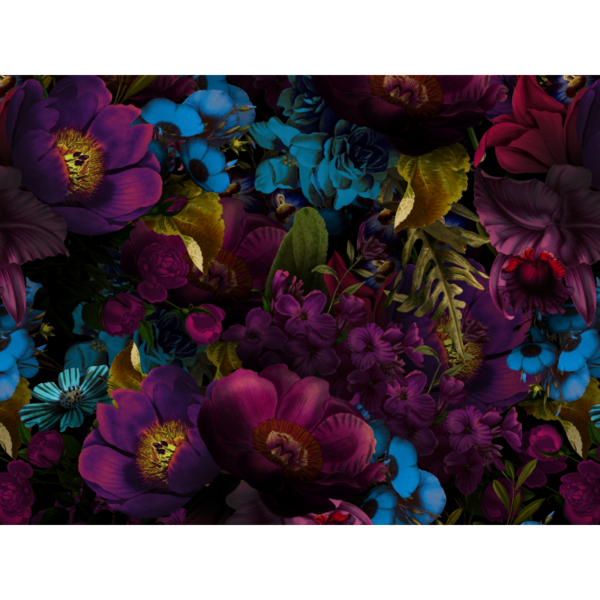 raxxa premium placemat: Opulent floral splendor: vintage gothic elegance