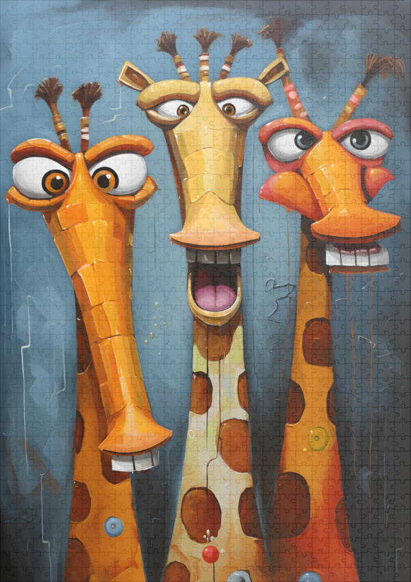 raxxa Premium-Puzzle: Whimsical Lästernde Giraffen - Image 2