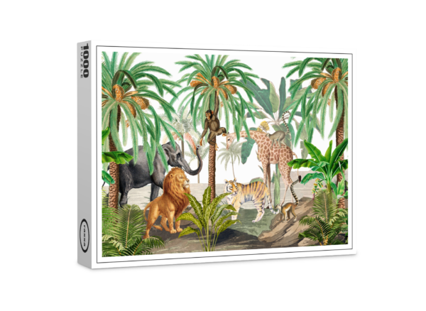 raxxa Premium-Puzzle: Vintage Wilde Dschungel Landschaft