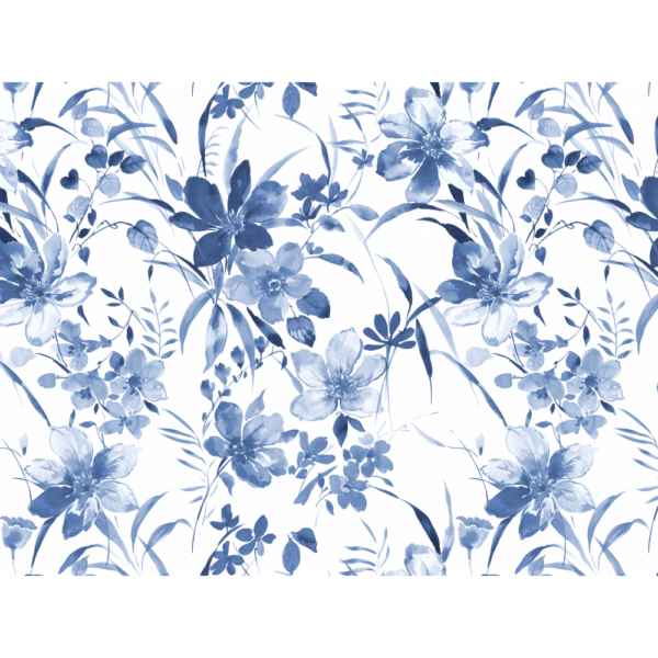 raxxa Premium-Tischset: FLOWERS_MERRIMENT_BLUE