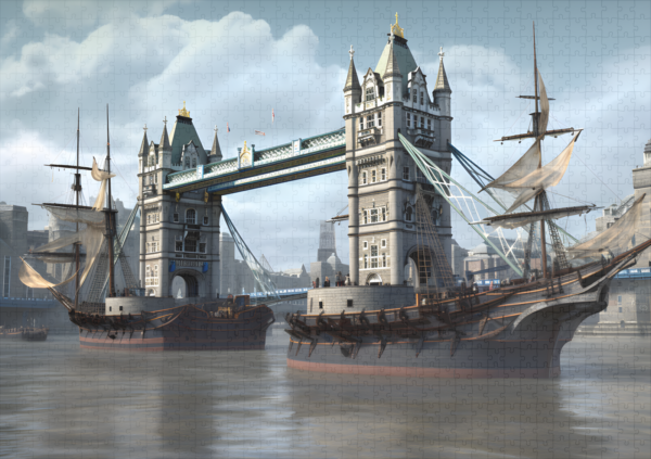 raxxa Premium-Puzzle: Schips in London - immagine 2