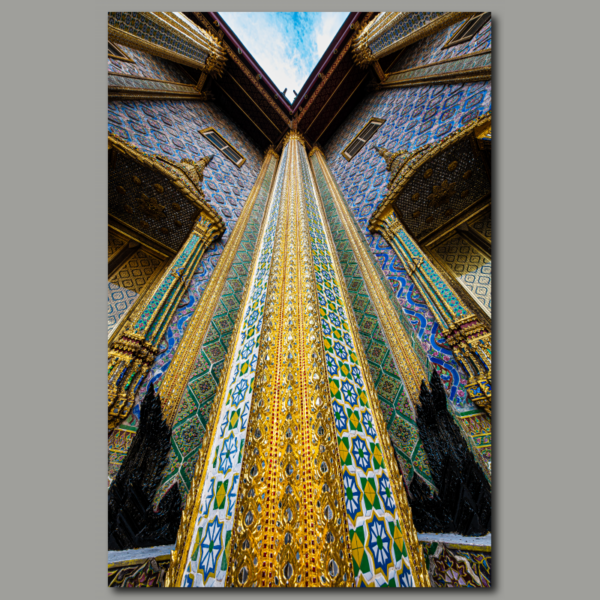 Poster: Symmetrie im Tempel Wat Phra Kaeo - Bangkok Thailand