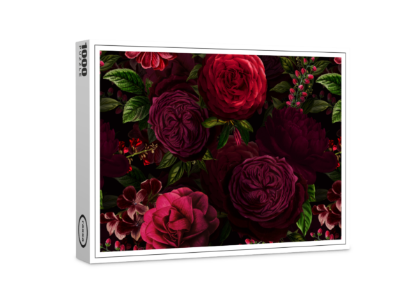 raxxa Premium-Puzzle: Blumen des Dunklen Zeitalters: Luxus und Leidenschaft