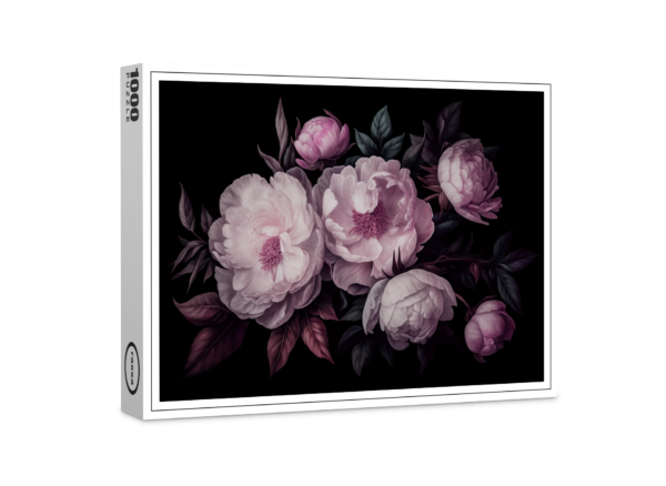 Puzzle premium raxxa : Élégance sombre : arrangement floral dans le style vintage