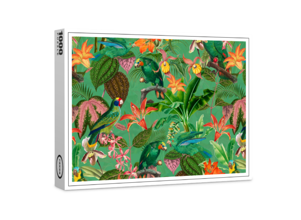 raxxa premium puzzle: Elegant heritage from the jungle: vintage parrot design