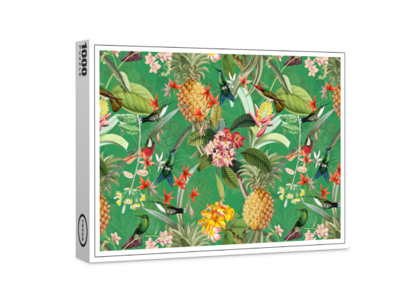 raxxa Premium-Puzzle: Tropischer Regenwald mit Kolibris und Ananas